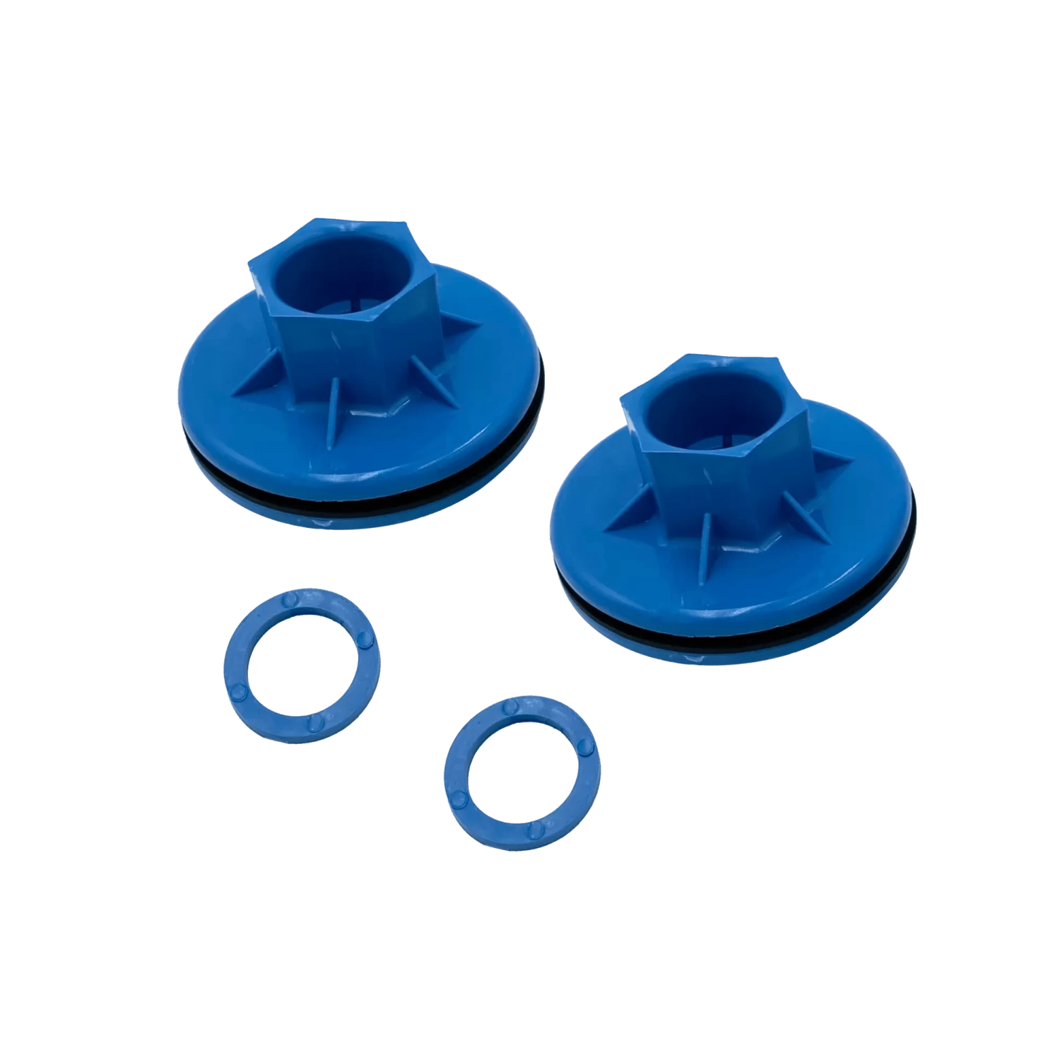 Pelican Pedal Boat Wheel Bushings In Azure Blue - Pack Of 2 3 Pelican Pedal Boat Wheel Bushings In Azure Blue - Pack Of 2